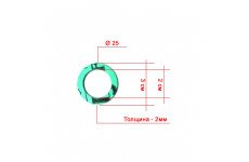 Паронитовая прокладка Ø25 (толщина: 2 мм)