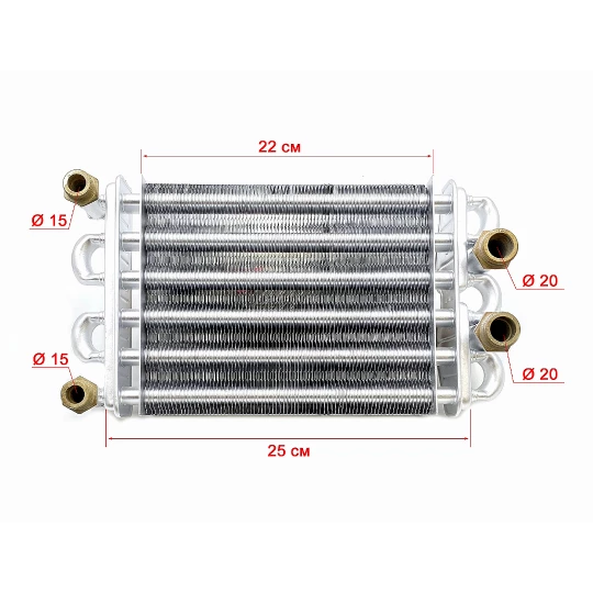 Теплообменник 22см для котлов Vitech