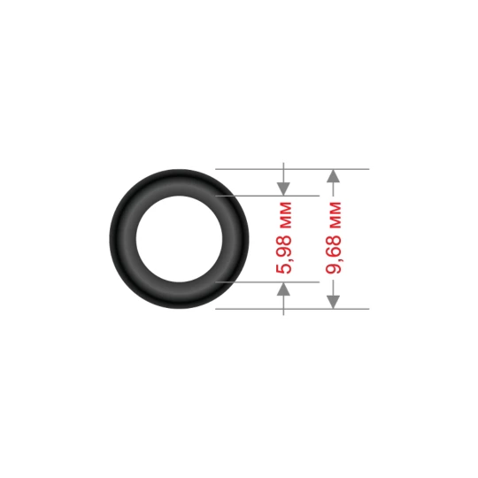 Резиновый сальник 9,68мм (толщина: 1,85мм)