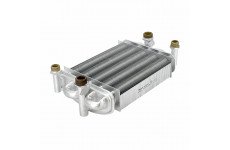 Теплообменник первичный (Битермический) длина 185мм, ширина 180мм