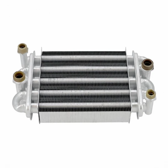 Теплообменник первичный (Битермический) длина 185мм, ширина 180мм