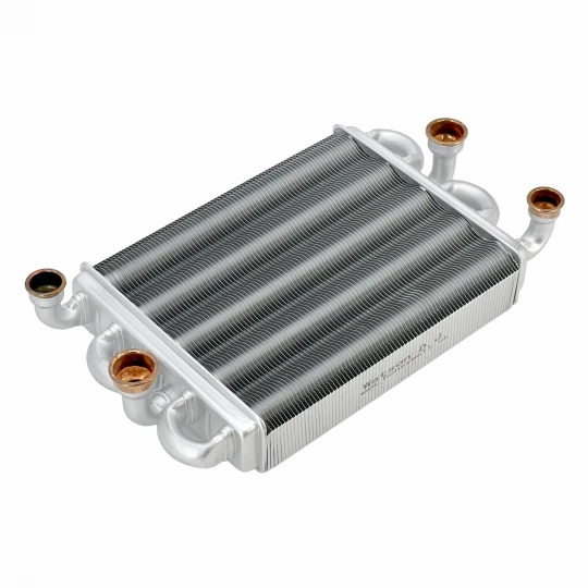 Теплообменник первичный (Битермический) длина 220мм, ширина 180мм