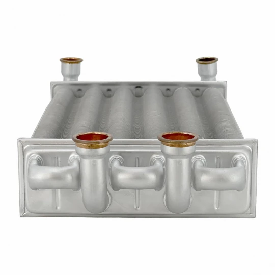 Теплообменник первичный (Битермический) длина 255мм, ширина 180мм