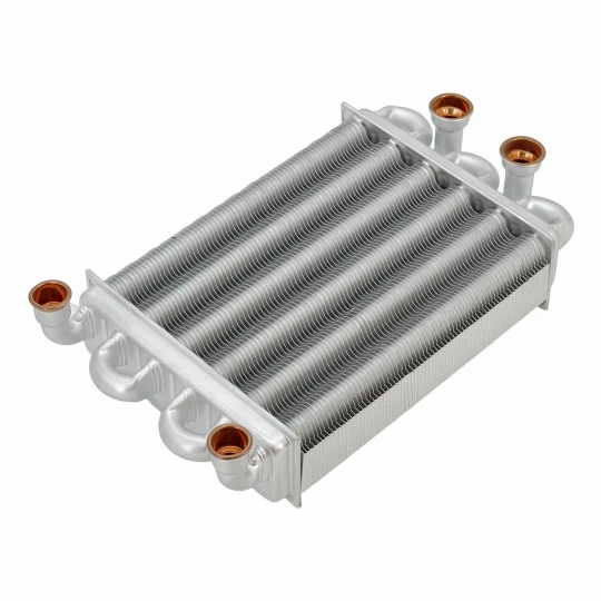 Теплообменник первичный (Битермический) длина 220мм, ширина 180мм