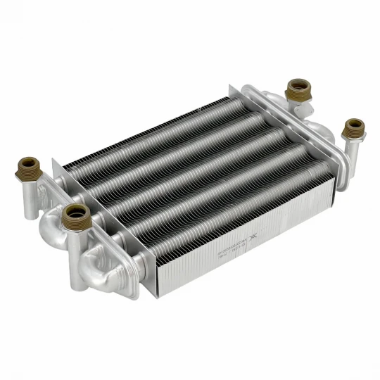 Теплообменник первичный (Битермический) длина 230мм, ширина 180мм