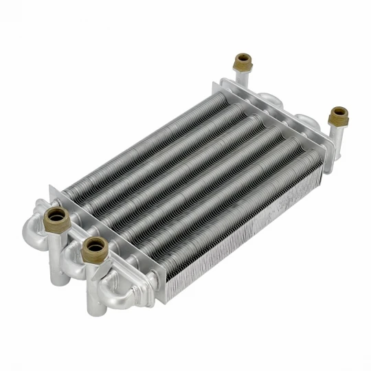 Теплообменник первичный (Битермический) длина 270мм, ширина 180мм