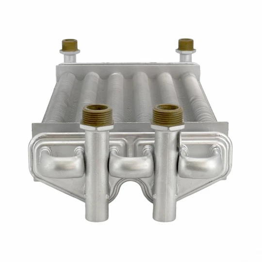 Теплообменник первичный (Битермический) длина 270мм, ширина 180мм