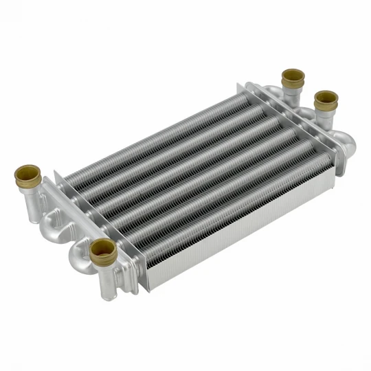 Теплообменник первичный (Битермический) длина 270мм, ширина 180мм