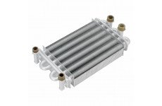 Теплообменник первичный (Битермический) длина 220мм, ширина 180мм